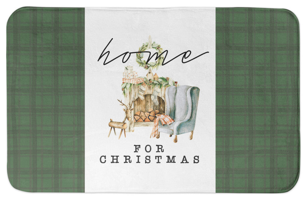 Home For Christmas Quilt 2 34x21 Bath Mat