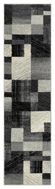 Surya Riley RLY-5102 9'10"x12'10" Rug, Black/Medium Gray/White