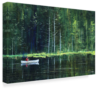 "Adirondack Green" by John Morrow, Canvas Art, 12"x19"