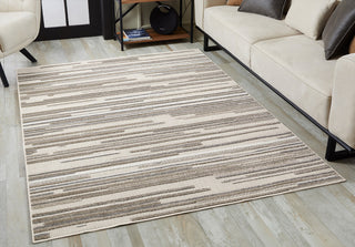Calla Denni Indoor/Outdoor Rug, Grey, 6'7 X 9'