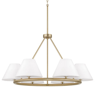 Capital Lighting 453261 Parson 6 Light 35"W Ring Chandelier - Matte Brass