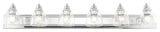 Polished Chrome Transitional, Colonial, Vanity Sconce