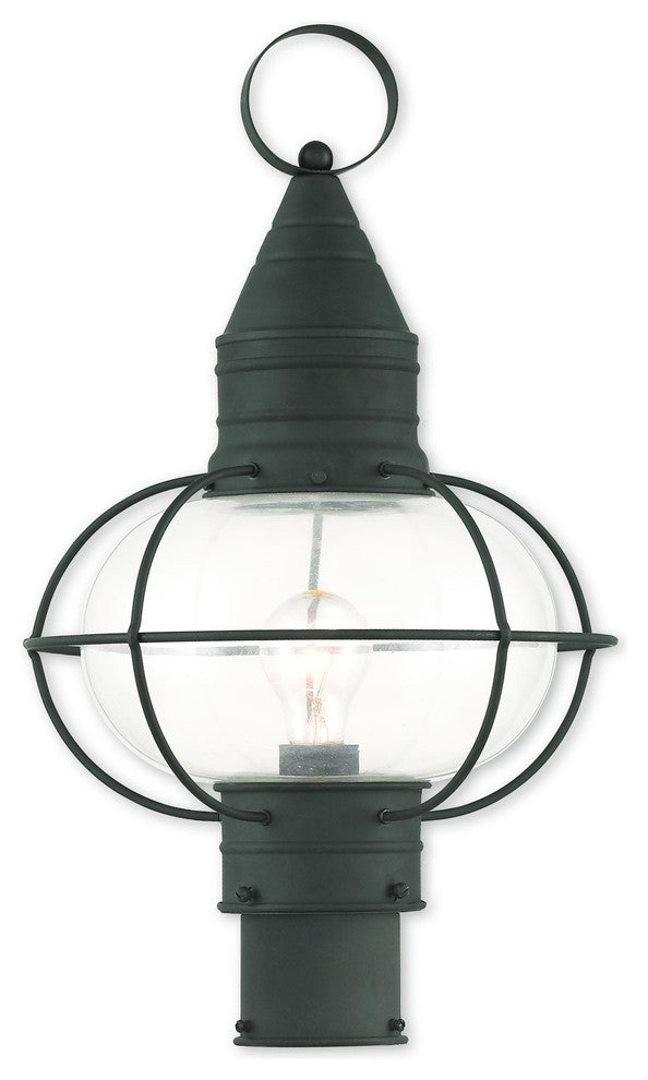Newburyport 1-Light Post Lantern, Black