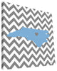 University of North Carolina Tar Heels Love Canvas Print, 12"x12"