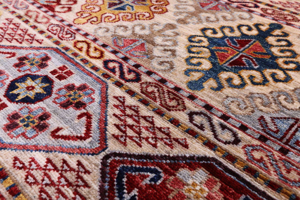 Hand Knotted Tribal Persian Gabbeh Wool Rug 8' 6" X 9' 10" Q8071