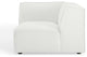 Sofa Corner Chair, Fabric, White, Modern, Living Lounge Hotel Lobby Hospitality