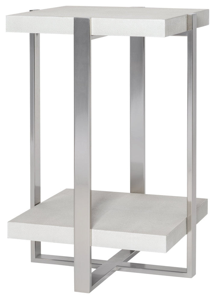 Uttermost Arnaut White Accent Table