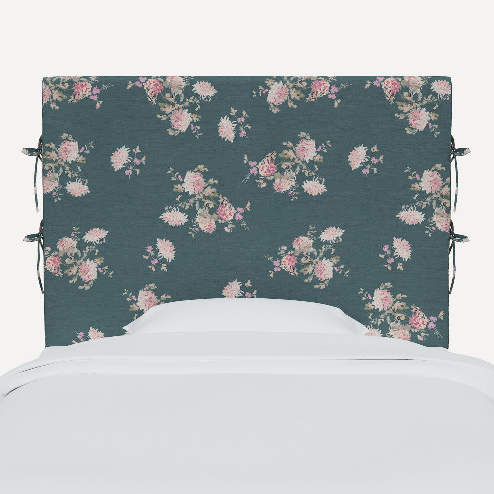 Rachel Ashwell Slipcover Headboard Dancing Dahlia Emerald, Full