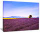 "Lavender Flowers With Old House" Landscape Wall Art Print, 20"x12"
