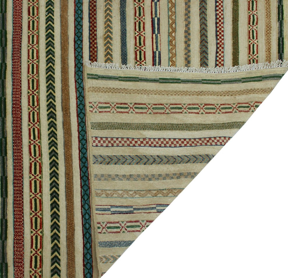 High-Low Chobi Mable Ivory Rug