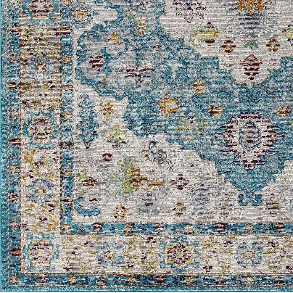 Success Anisah Distressed Vintage Floral Persian Medallion 5x8 Area Rug