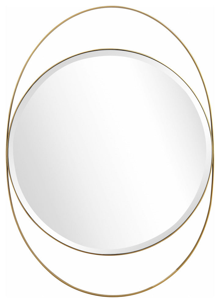 Black and Gold Wall Mirror