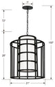 Brian Patrick Flynn for Crystorama Hulton 6 Light Matte Black Chandelier