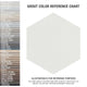 Textile Basic Grand Hex White Porcelain Floor and Wall Tile Sample