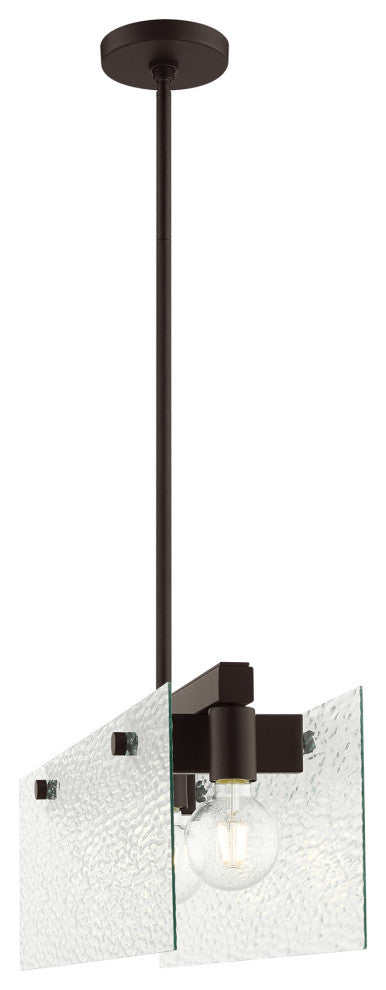 Livex Lighting Ashcroft 3 Light Bronze Linear Chandelier
