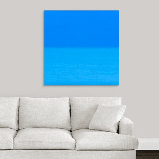 "Blue Marine" Wrapped Canvas Art Print, 35"x35"x1.5"