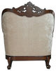 ACME Devayne Chair with 2 Pillows, Fabric and Dark Walnut