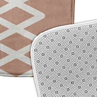 24" x 17" Zipper Stripe Bathmat, Mauve