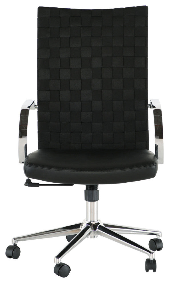 Mia Black Naugahyde Office Chair