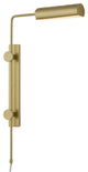 Satire Brass Swing-Arm Wall Sconce