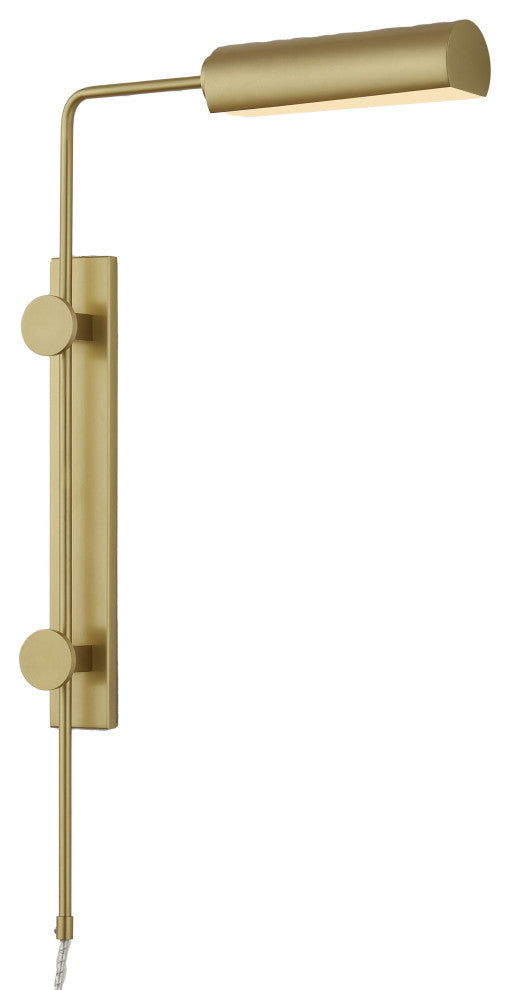 Satire Brass Swing-Arm Wall Sconce