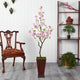 5' Cherry Blossom Artificial Tree, Decorative Planter