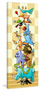 Marmont Hill, "Upon a Rhinoceros" by Janet Nelson Print on Wrapped Canvas, 15x45