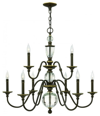 Hinkley Eleanor Nine Light Foyer Pendant 4958LZ