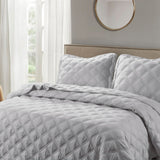 Charleston Down Alternative Bed Spread Set, Ash Gray, King