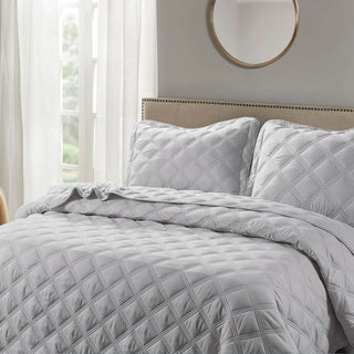 Charleston Down Alternative Bed Spread Set, Ash Gray, King