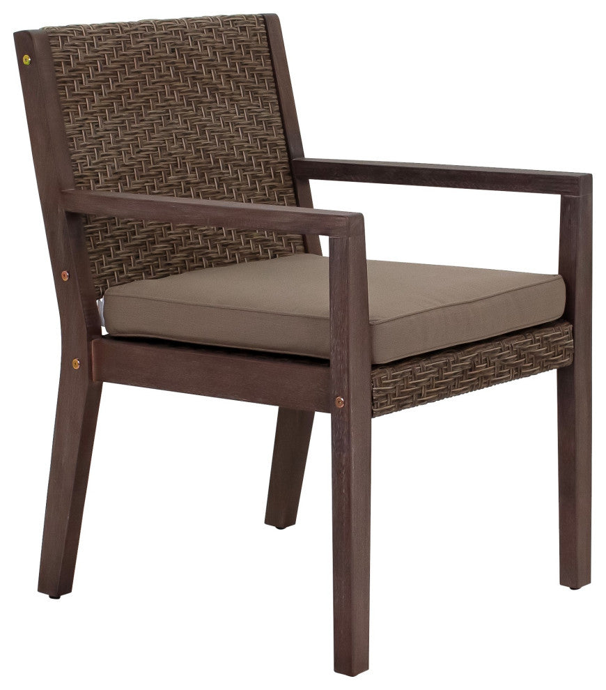 Courtyard Casual Bridgeport II Dining Arm Chair Eucalyptus