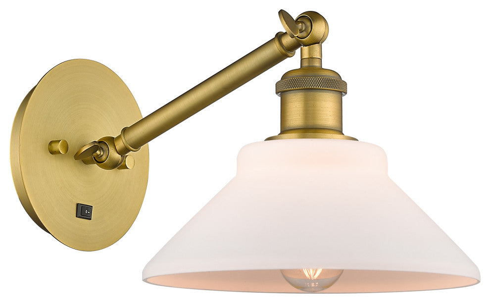 Innovations 317-1W-BB-G131-LED 1-Light Sconce, Brushed Brass