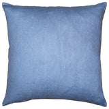 Pillow Decor - Tuscany Linen Pacific Blue 17x17 Throw Pillow