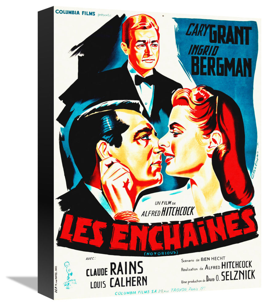 "French Notorious" Stretched Canvas Giclee by Hollywood Photo Archive, 12"x16"