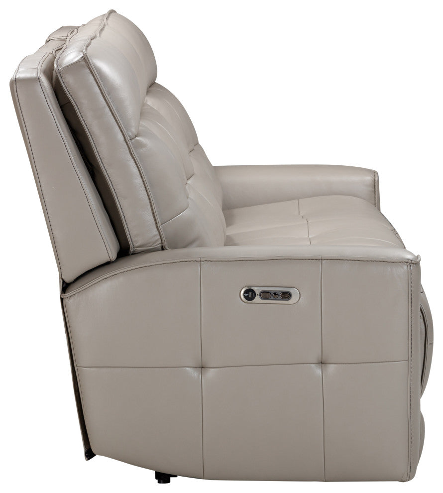 Canterbury Acorn Power Reclining Zero Gravity Sofa and Loveseat, Pewter