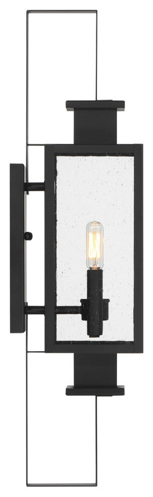 Ascott 2-Light Outdoor Wall Lantern, Matte Black