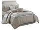 Aurora 6-Piece Bedding Comforter Set, Grey, King