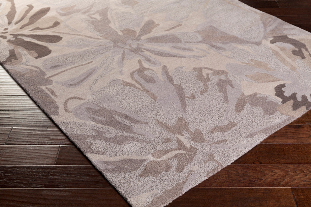 Surya Athena ATH-5071 Transitional Area Rug, Taupe, 8' x 10' Oval