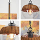 Black Finish pendant 1-Light Modern hanging Light Large Glass Globe Shade Light