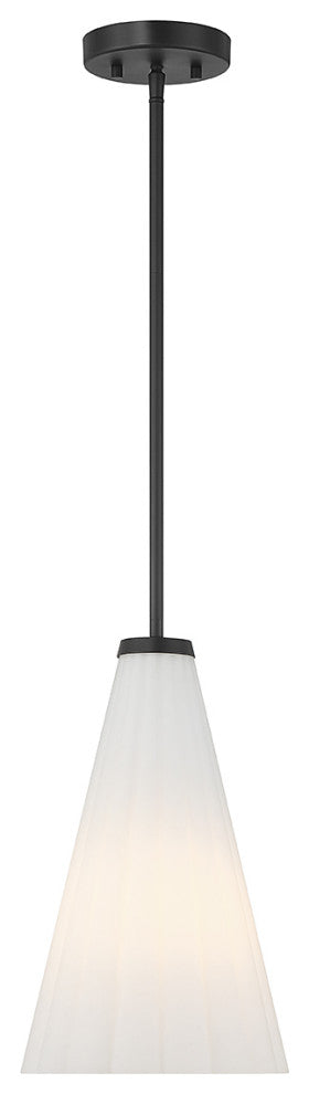 Bristol 1-Light Pendant, Matte Black, Matte Black