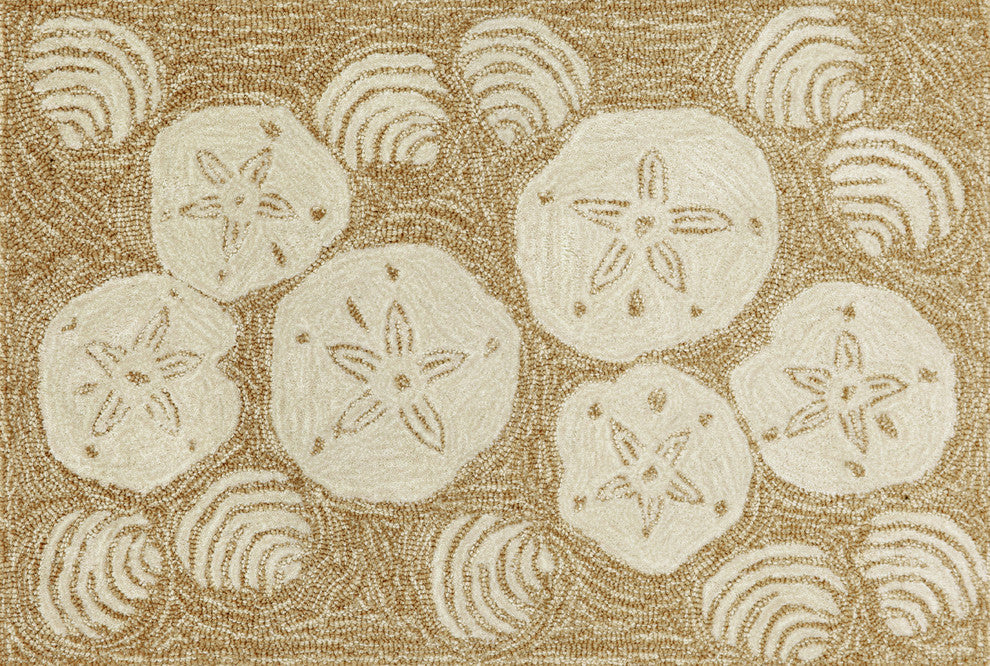 Frontporch Shell Toss Indoor/Outdoor Rug Natural 2'6x4'