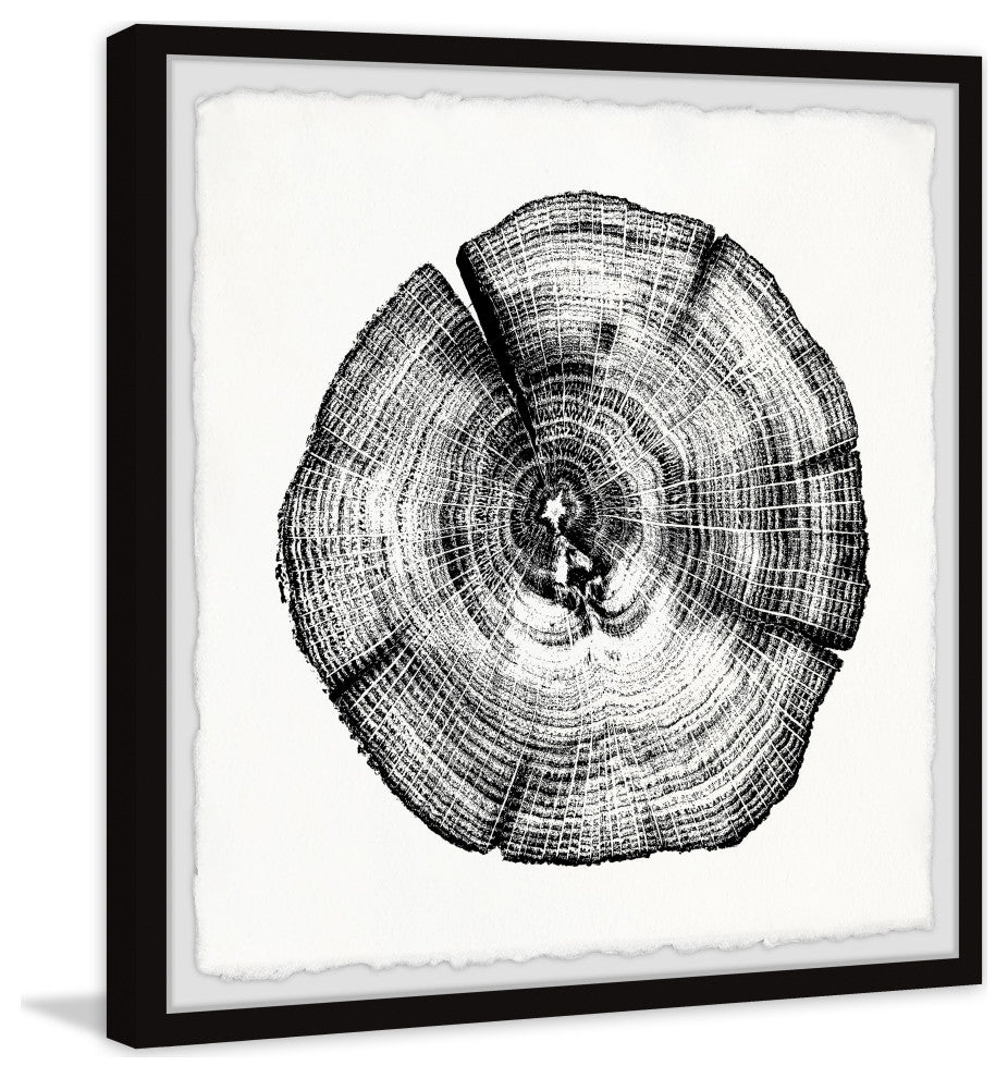 "Burned Oak" Framed Painting Print, 18x18