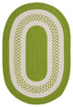 Colonial Mills Crescent NT62 Bright Green Indoor/Outdoor Area Rug, Oval 2'x12'