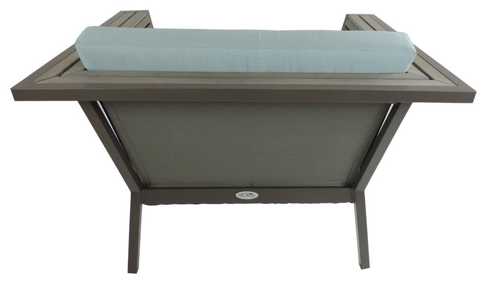 Riviera Geo Club Chair with Sunbrella Fabric Cushions, Canvas Buttercup