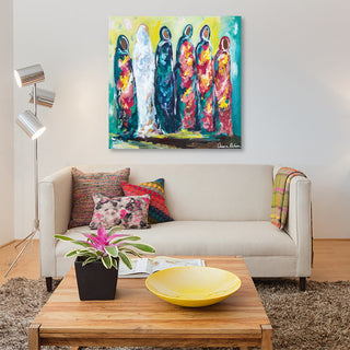 "The Wedding" by Amira Rahim, Canvas Print, 26"x26"