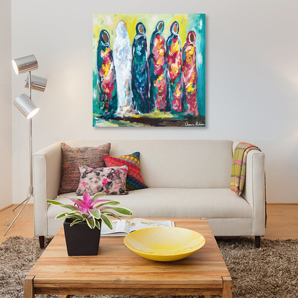 "The Wedding" by Amira Rahim, Canvas Print, 26"x26"
