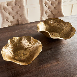 Clarice Decorative Bowls, Set of 2, Gold