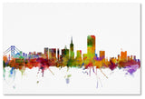 "San Francisco City Skyline" Canvas Art by Michael Tompsett