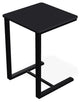 17.5" Square Marine Grade Outdoor End Table, Black
