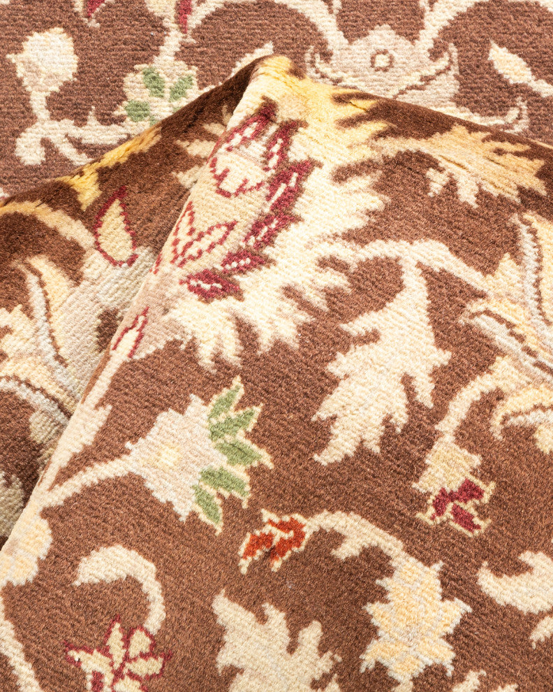 Chandigarh, One-of-a-Kind Hand-Knotted Area Rug Brown, 3'1"x5'4"